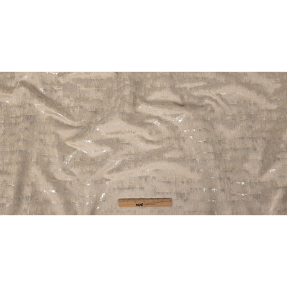 Metallic Drapery Woven - Linen Ikat - British Imported Full
