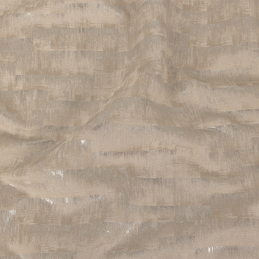 Metallic Drapery Woven - Linen Ikat - British Imported