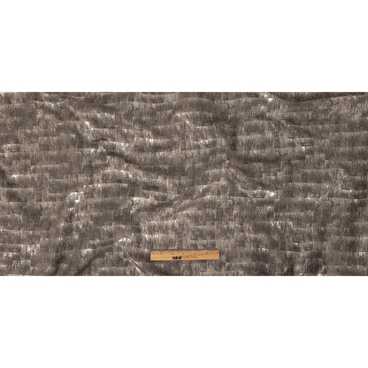 Metallic Drapery Woven - Pewter Ikat - British Imported Full
