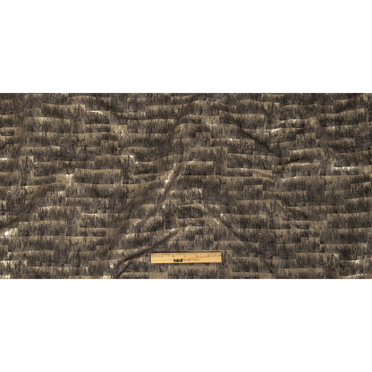 Metallic Drapery Woven - Slate Ikat - British Imported Full