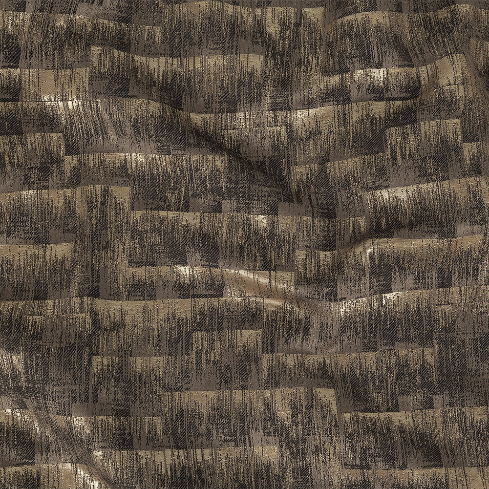 Metallic Drapery Woven - Slate Ikat - British Imported