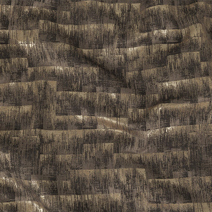 Metallic Drapery Woven - Slate Ikat - British Imported