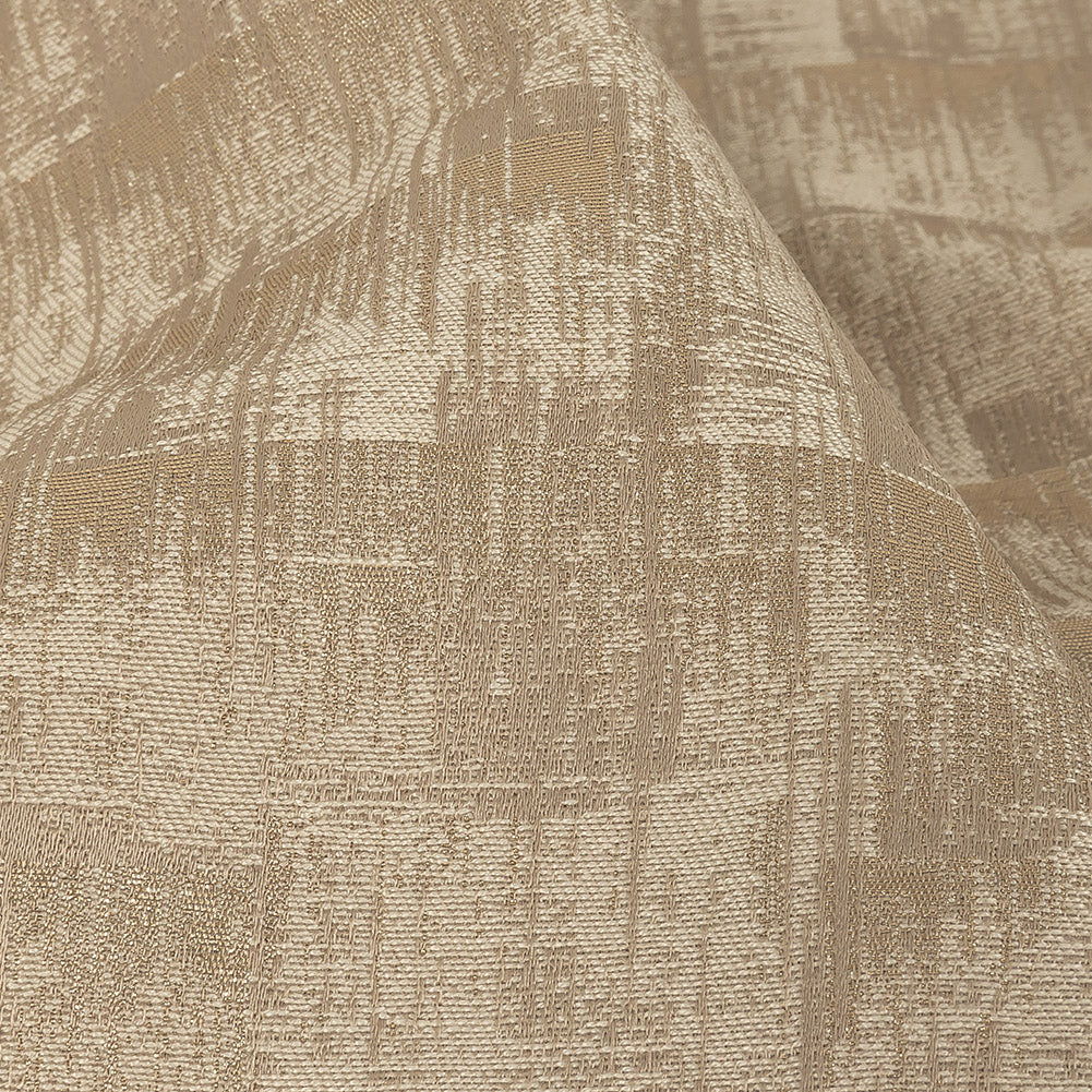 Metallic Drapery Woven - Wheat Ikat - British Imported Detail