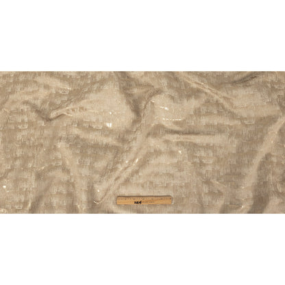 Metallic Drapery Woven - Wheat Ikat - British Imported Full