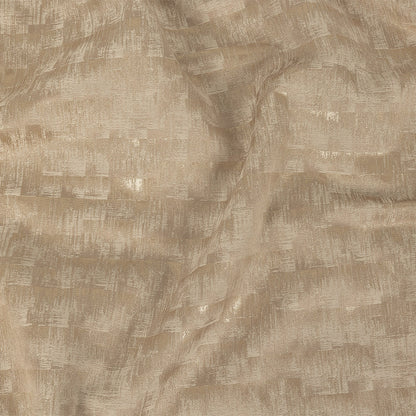 Metallic Drapery Woven - Wheat Ikat - British Imported