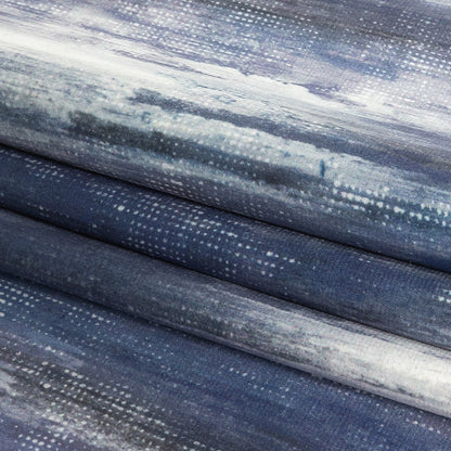 Polyester Knit Microvelvet Print - Amethyst Brushstrokes - British Imported Folded