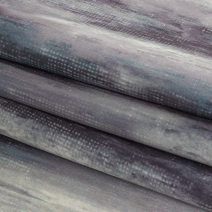 Polyester Knit Microvelvet Print - Mist Brushstrokes - British Imported Folded