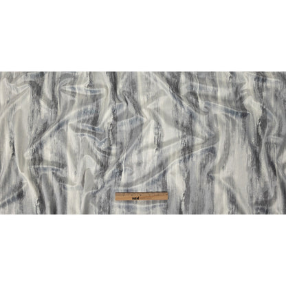 Polyester Knit Microvelvet Print - Slate Brushstrokes - British Imported Full