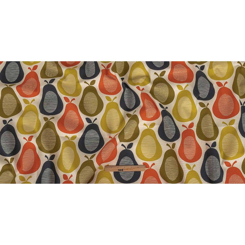 Cotton Canvas Print - Multicolor Vintage Pears - British Imported Full