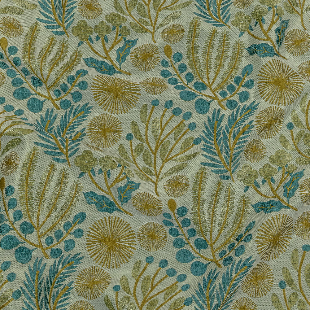 Drapery Jacquard - Citrus Foliage - British Imported