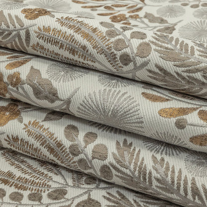 Drapery Jacquard - Gold Foliage - British Imported Folded
