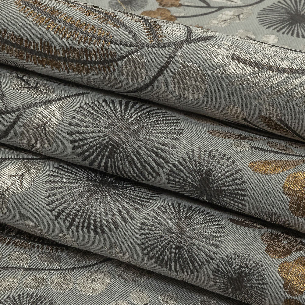 Drapery Jacquard - Haze Foliage - British Imported Folded