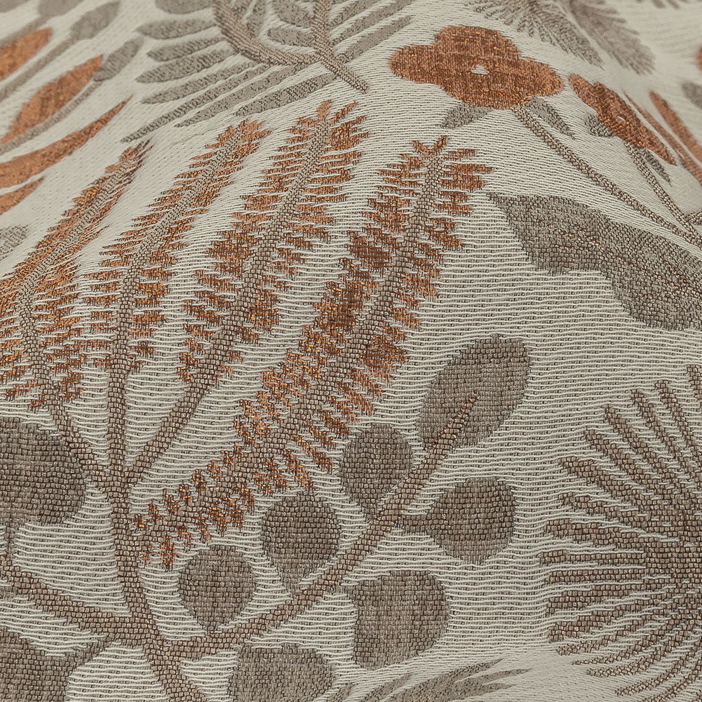 Drapery Jacquard - Saffron Foliage - British Imported Detail