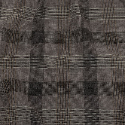 Polyester Chenille - Haze Plaid - British Imported