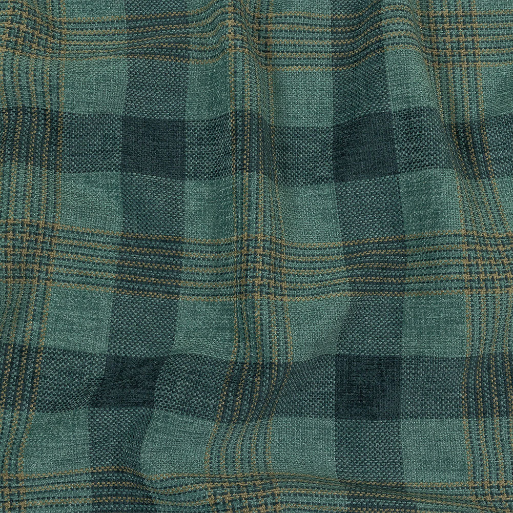 Polyester Chenille - Spa Plaid - British Imported