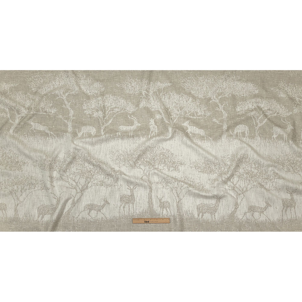 Drapery Jacquard Panel - Fawn Antelope in the Wild - British Imported Full