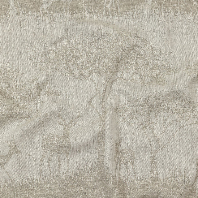 Drapery Jacquard Panel - Fawn Antelope in the Wild - British Imported