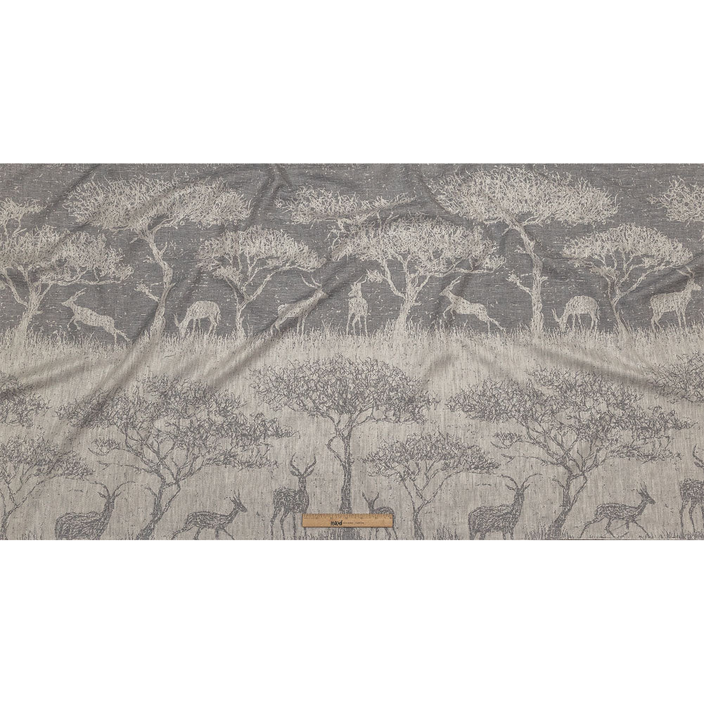Drapery Jacquard Panel - Haze Antelope in the Wild - British Imported Full