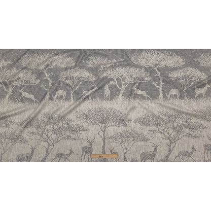Drapery Jacquard Panel - Haze Antelope in the Wild - British Imported Full