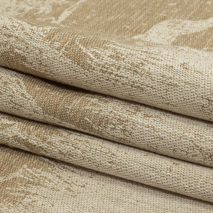 Drapery Jacquard Panel - Ochre Antelope in the Wild - British Imported Folded
