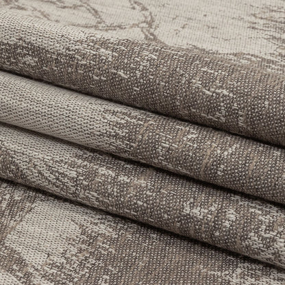 Drapery Jacquard Panel - Pebble Antelope in the Wild - British Imported Folded
