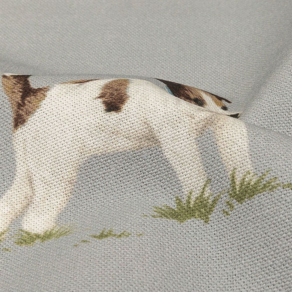 Cotton Canvas Print - Danube Puppy Parade - British Imported Detail