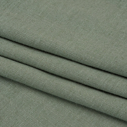 Linen, Viscose and Polyester Woven - Pale Fern - British Imported Folded