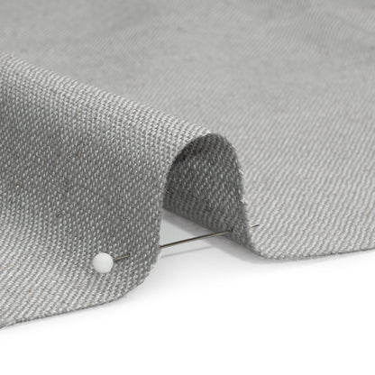 Linen, Viscose and Polyester Woven - Steel - British Imported Detail