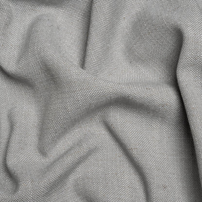 Linen, Viscose and Polyester Woven - Steel - British Imported