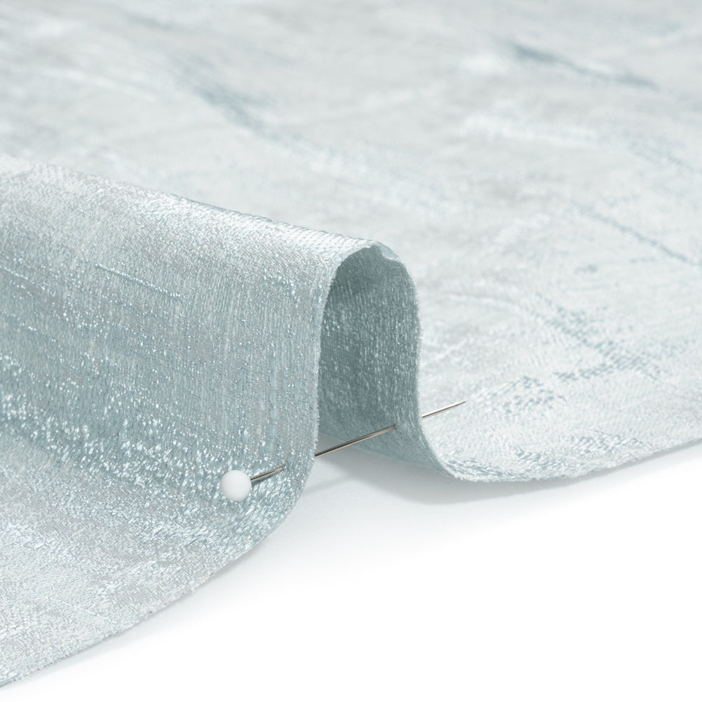 Drapery Jacquard - Duckegg Distressed Abstract - British Imported Detail