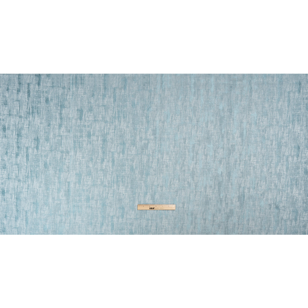 Drapery Jacquard - Mid Seaspray Distressed Abstract - British Imported Full