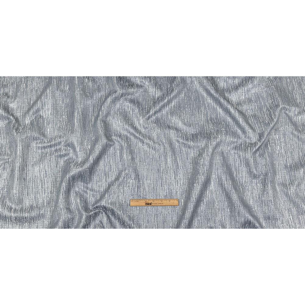 Recycled Polyester Jacquard - Mist Striated - British Imported Full