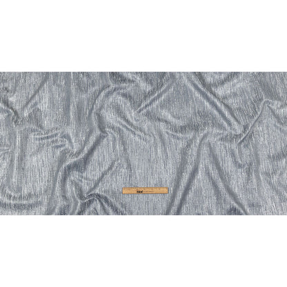 Recycled Polyester Jacquard - Mist Striated - British Imported Full
