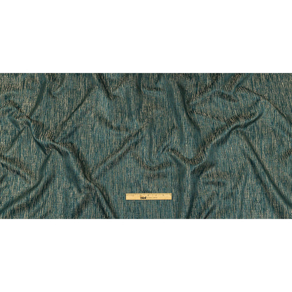 Recycled Polyester Jacquard - Peacock Striated - British Imported Full