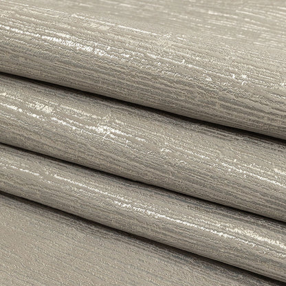 Recycled Polyester Jacquard - Platinum Striated - British Imported Folded