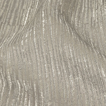 Recycled Polyester Jacquard - Platinum Striated - British Imported Detail