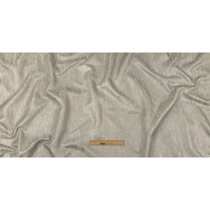 Recycled Polyester Jacquard - Platinum Striated - British Imported Full