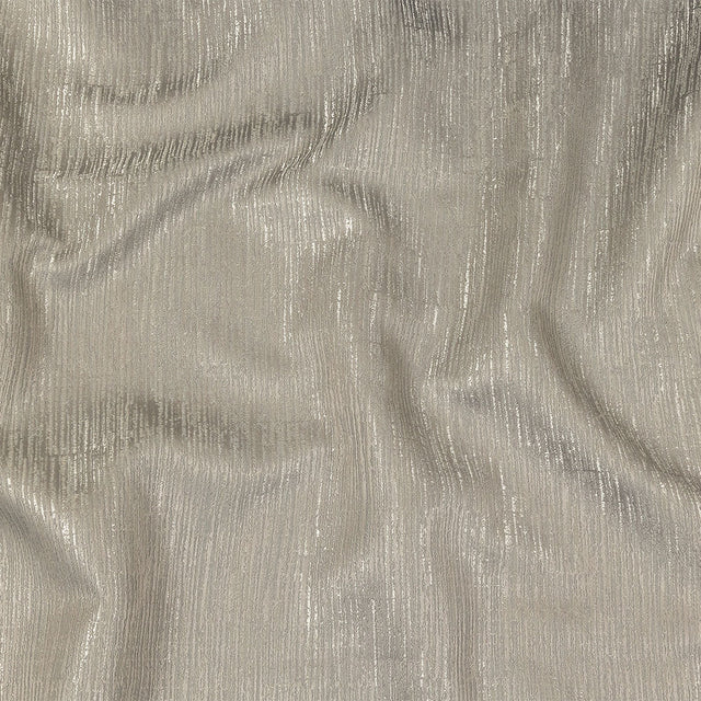 Recycled Polyester Jacquard - Platinum Striated - British Imported