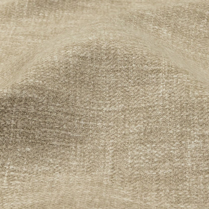 British Imported Heathered Champagne Recycled Polyester Drapery Woven Detail