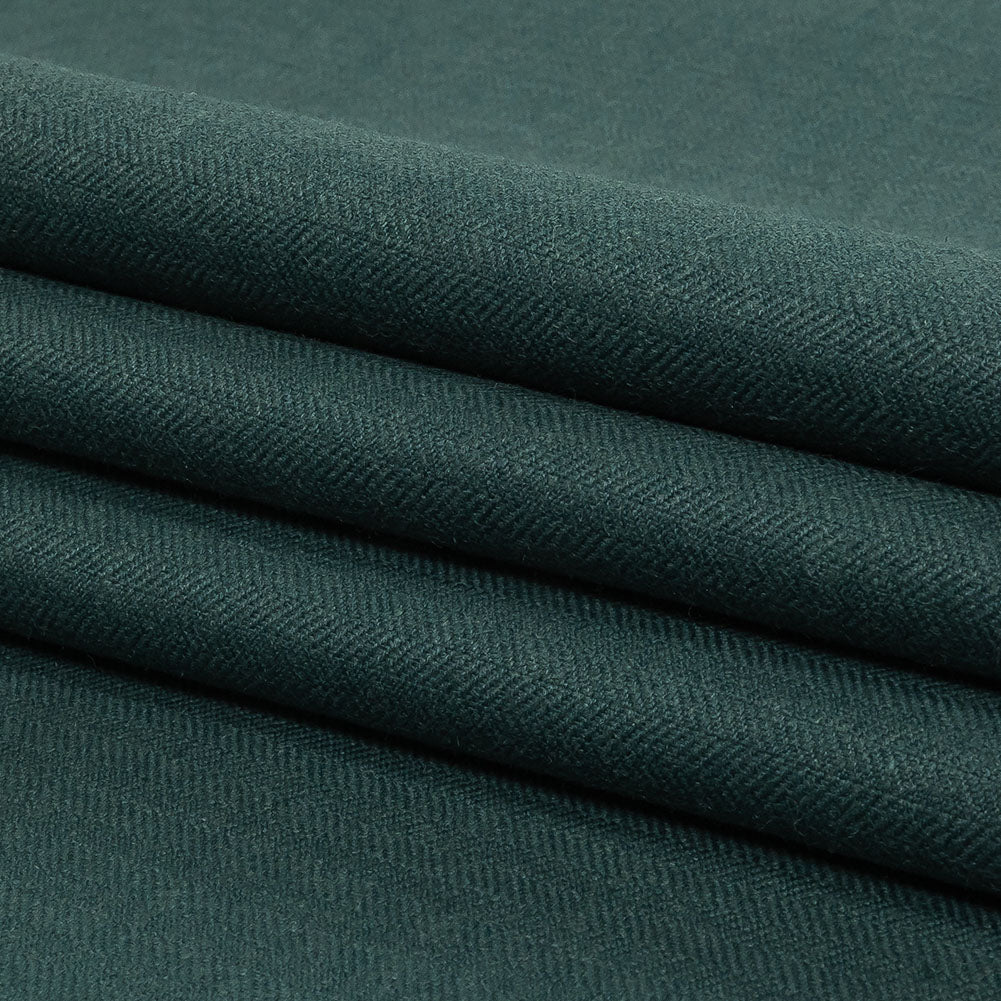 British Imported Peacock Recycled Polyester Drapery Woven Folded