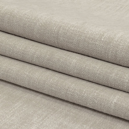 British Imported Heathered Platinum Recycled Polyester Drapery Woven Folded