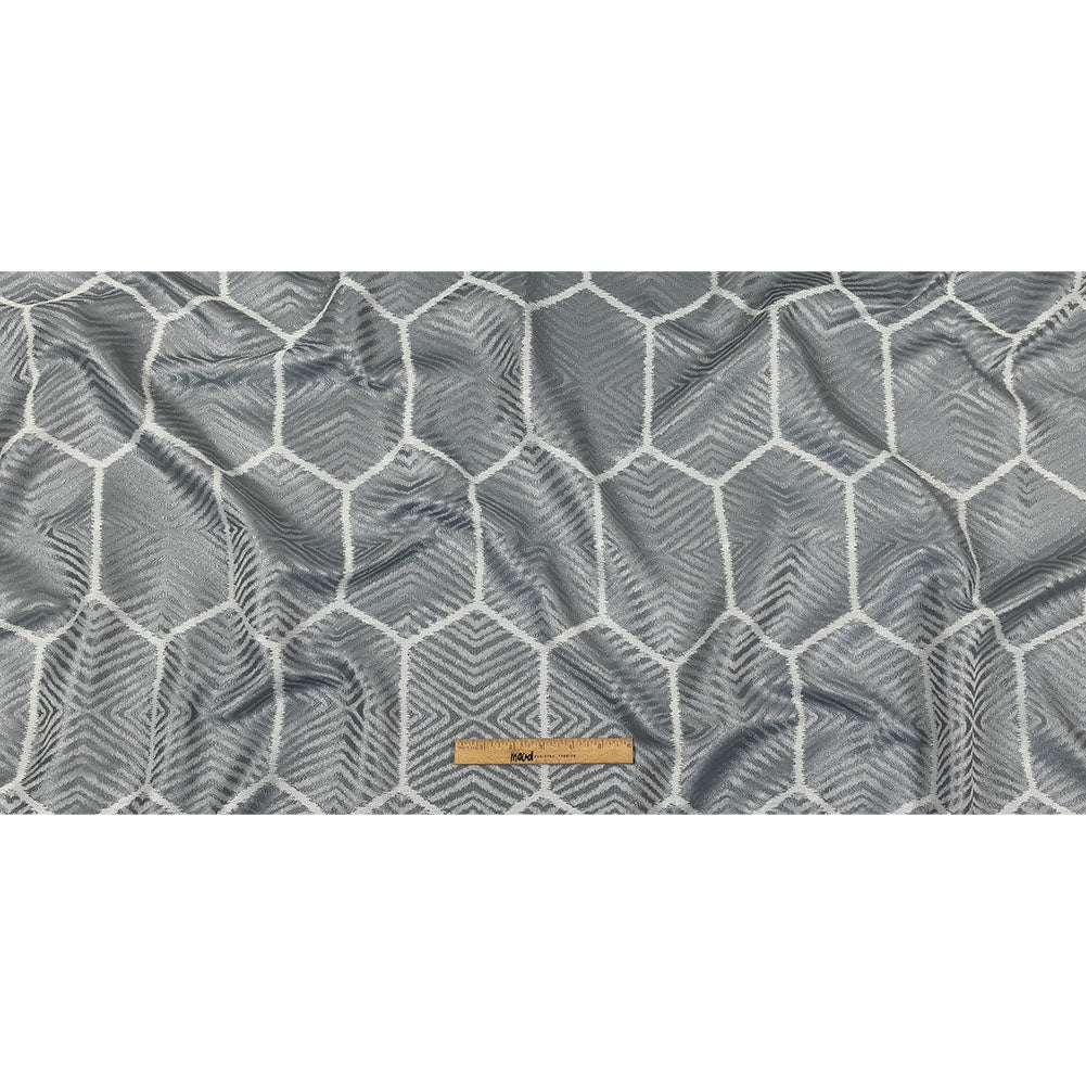 British Imported Mist Geometric Chevron Recycled Polyester Jacquard Full