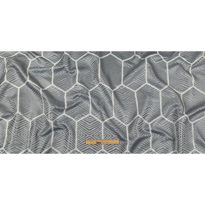 British Imported Mist Geometric Chevron Recycled Polyester Jacquard Full