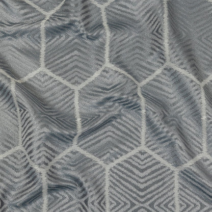 British Imported Mist Geometric Chevron Recycled Polyester Jacquard