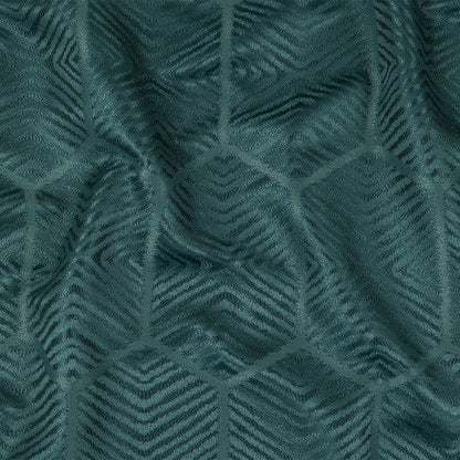 British Imported Peacock Geometric Chevron Recycled Polyester Jacquard