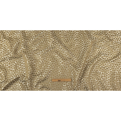 British Imported Gold Satin-Faced Pentagonal Drapery Jacquard Full