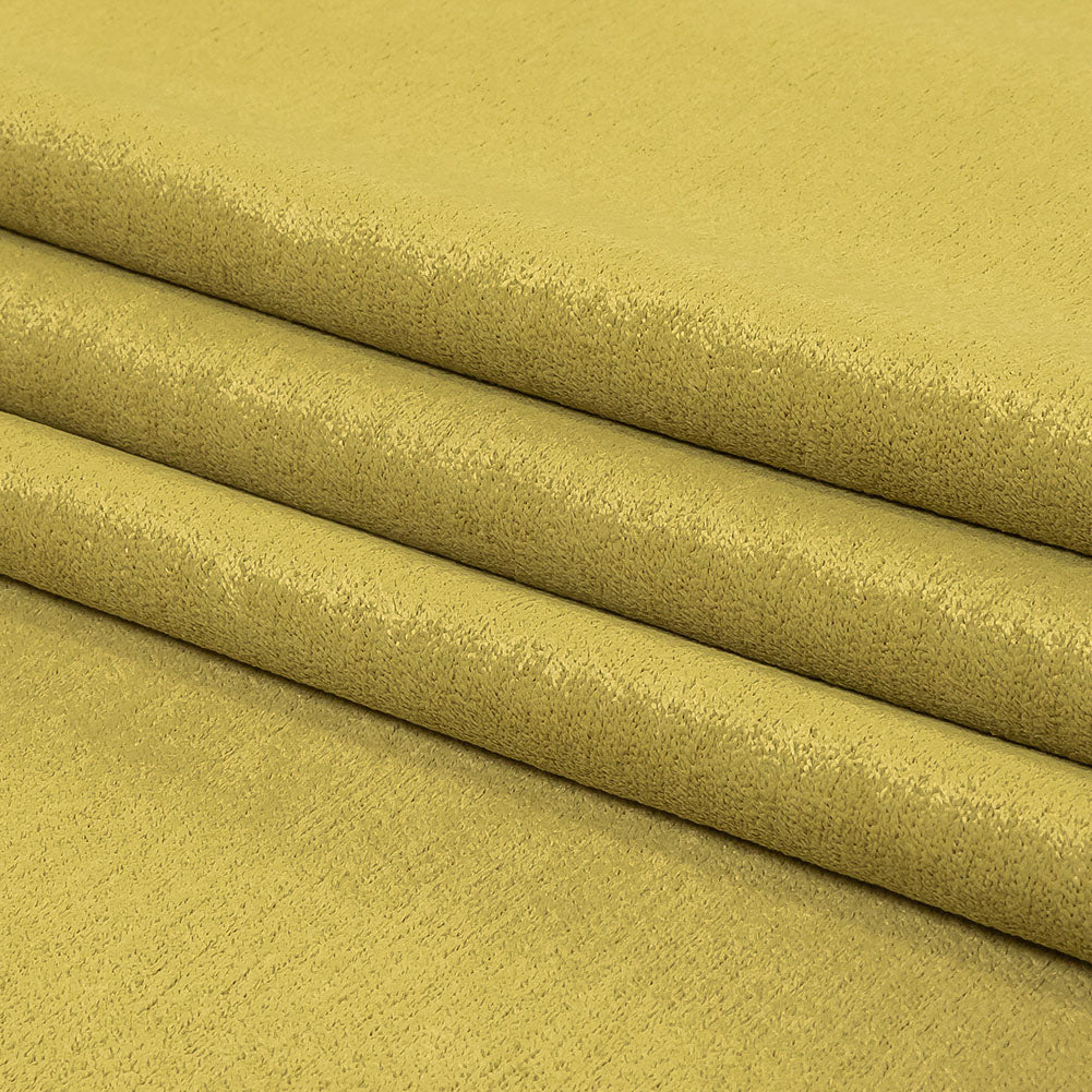 Micro Polyester Chenille - Avacado - British Imported Folded