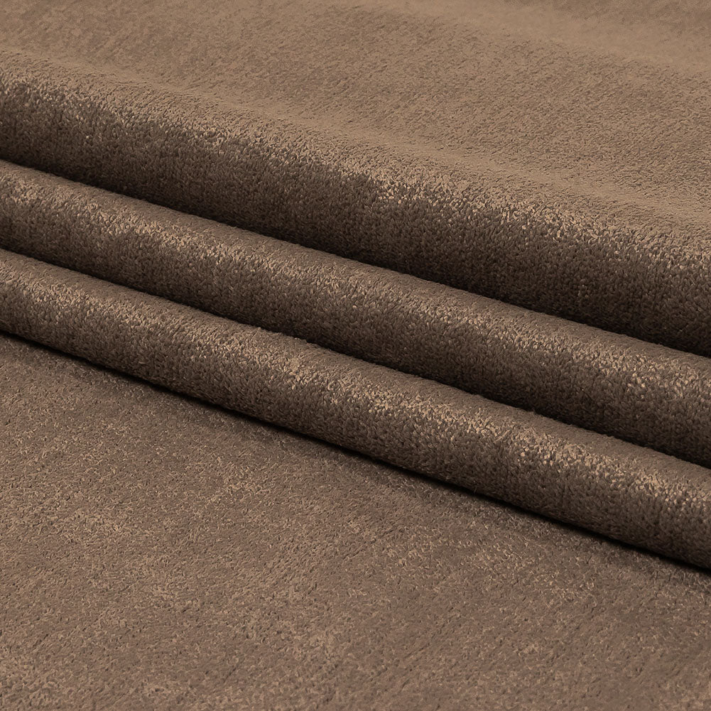 Micro Polyester Chenille - Bark - British Imported Folded