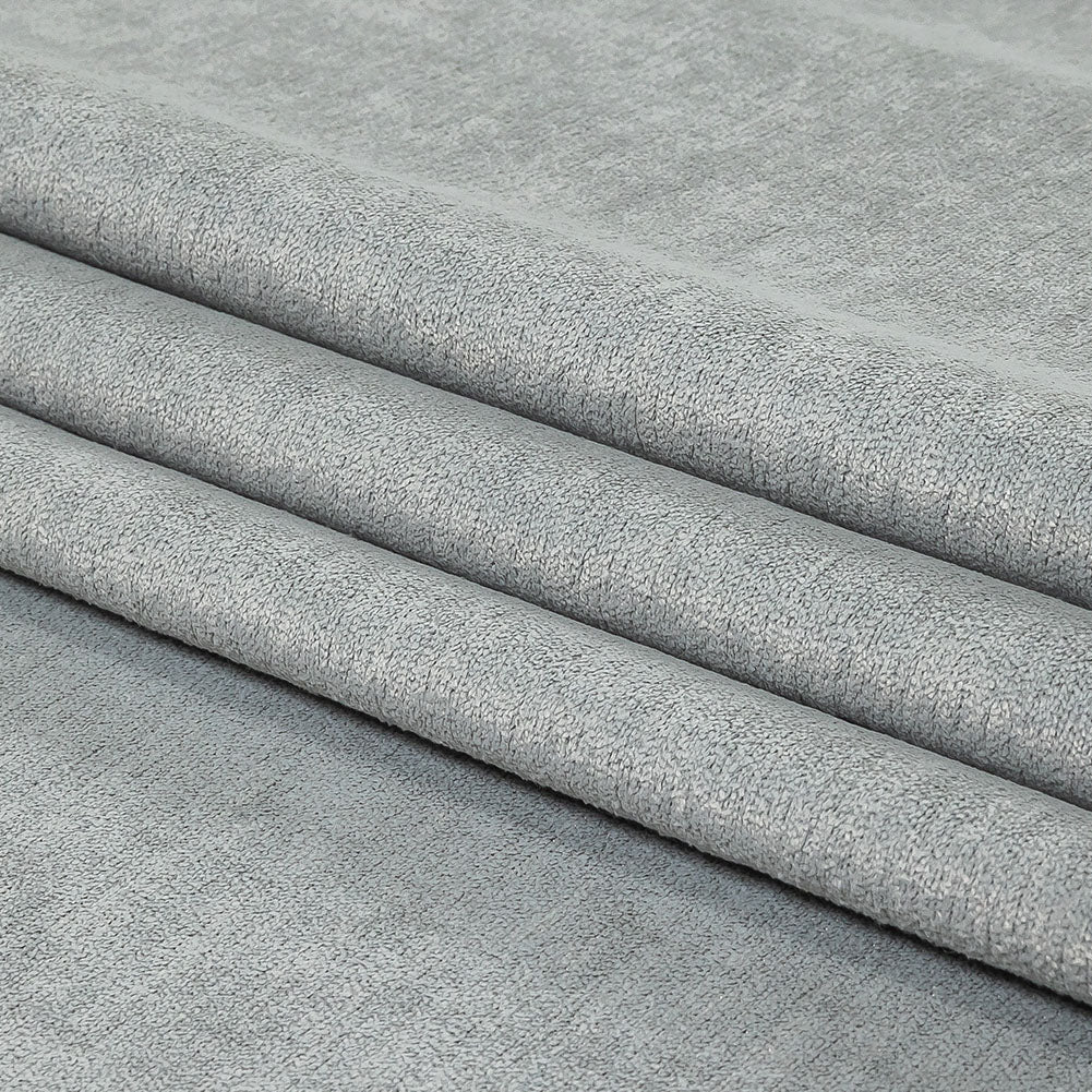 Micro Polyester Chenille - Cloud - British Imported Folded