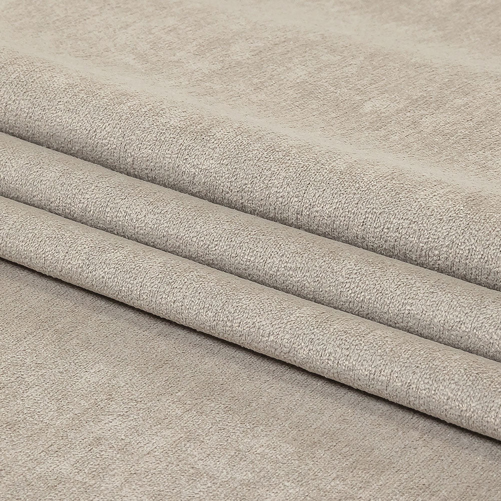 Micro Polyester Chenille - Dove - British Imported Folded